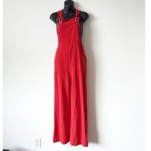 Anthropologie Constance overalls Red Women's Jumpsuit